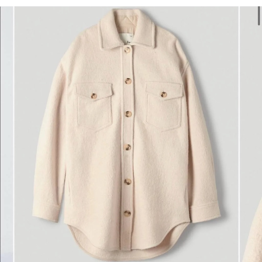 Wilfred Free Merino Wool Jacket Size XS Tan